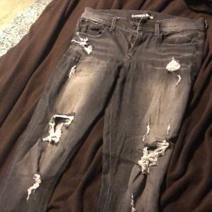 Black wash jeans
